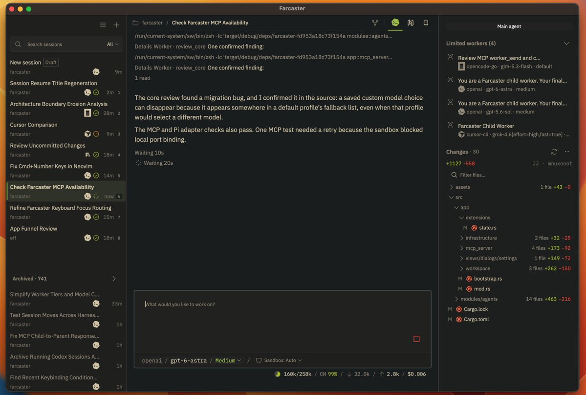 Desktop multi-agent workspace