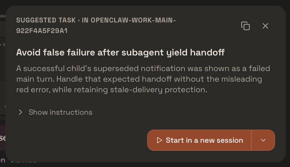 OpenClaw suggested task