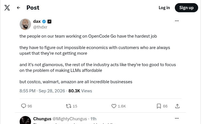 OpenCode Go economics