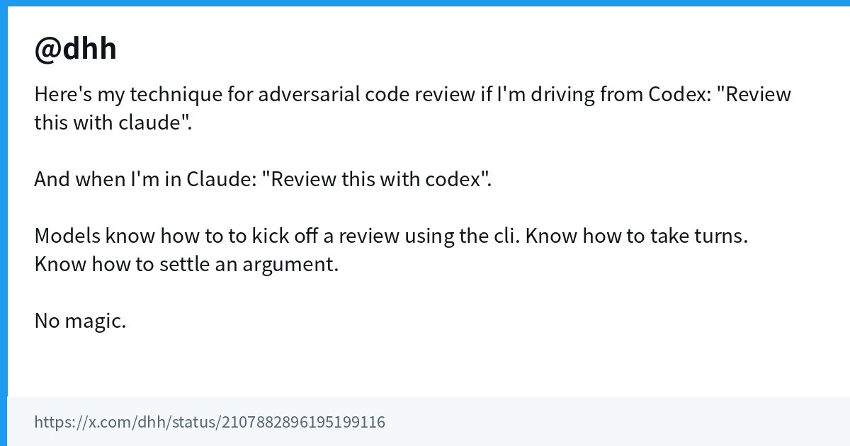 DHH's cross-model review