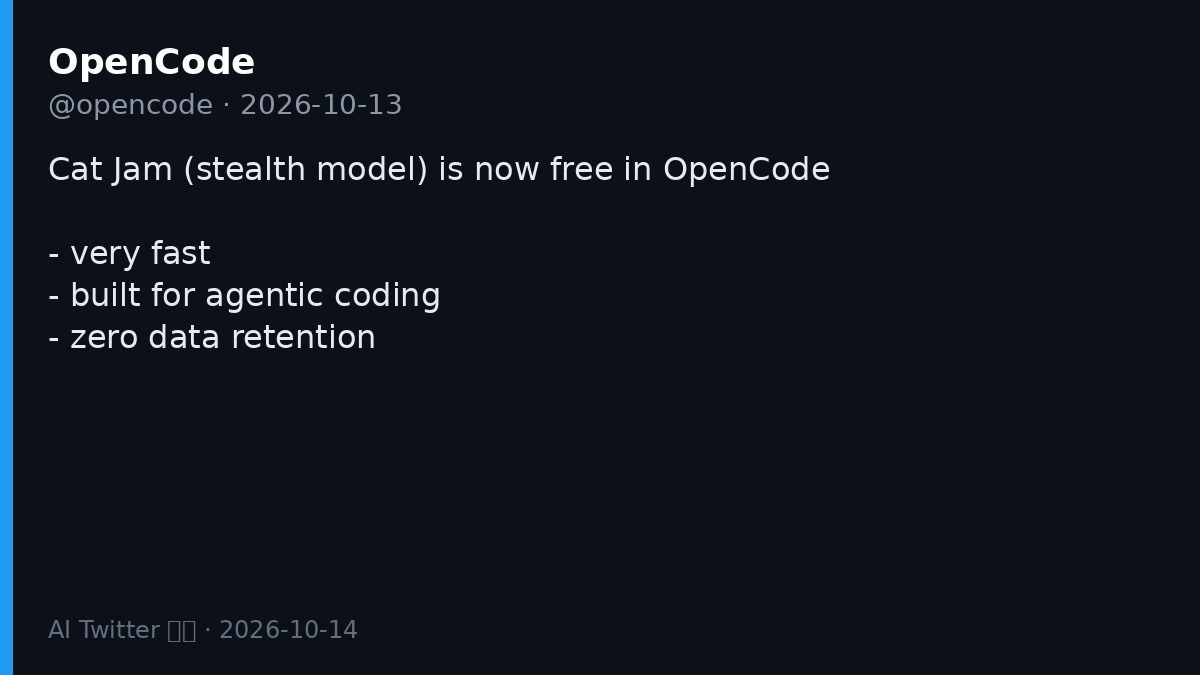 OpenCode Cat Jam