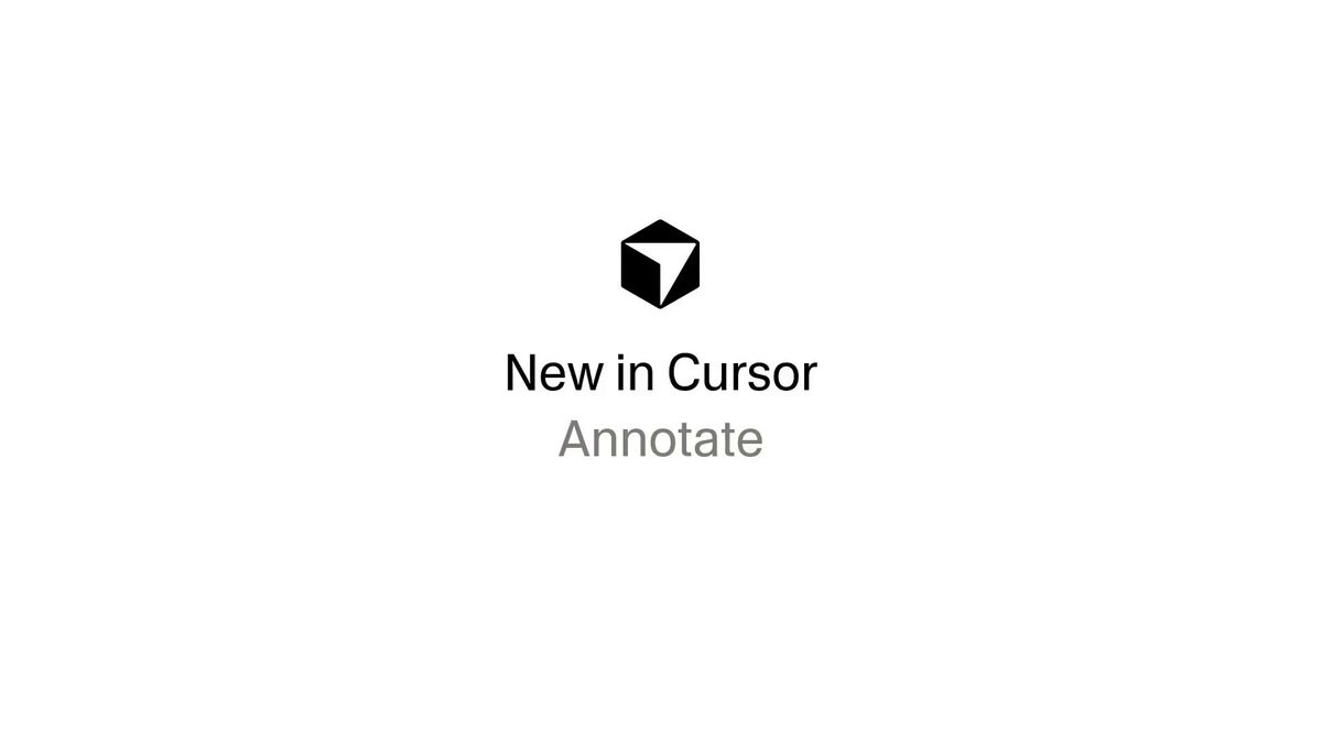 Cursor Design Mode Annotate