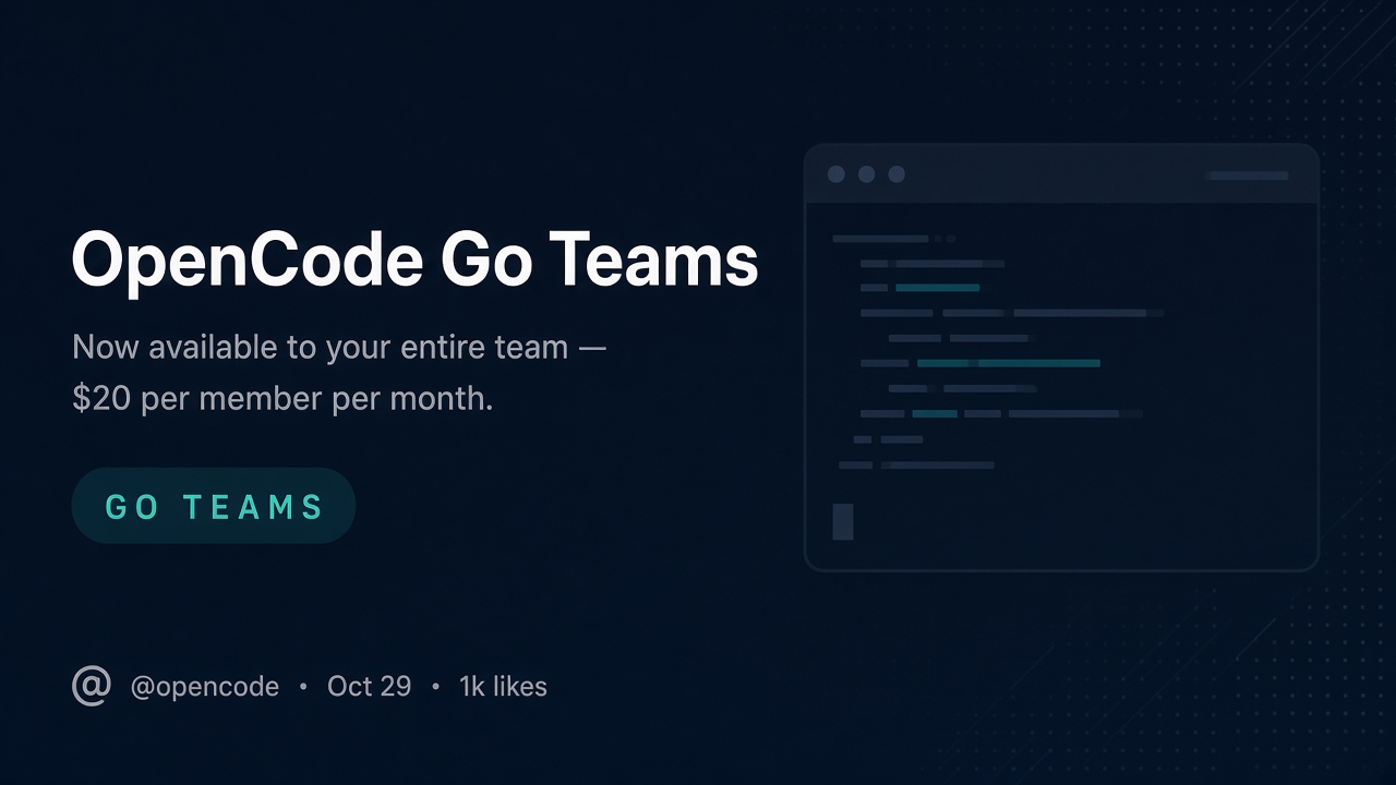 OpenCode Go Teams